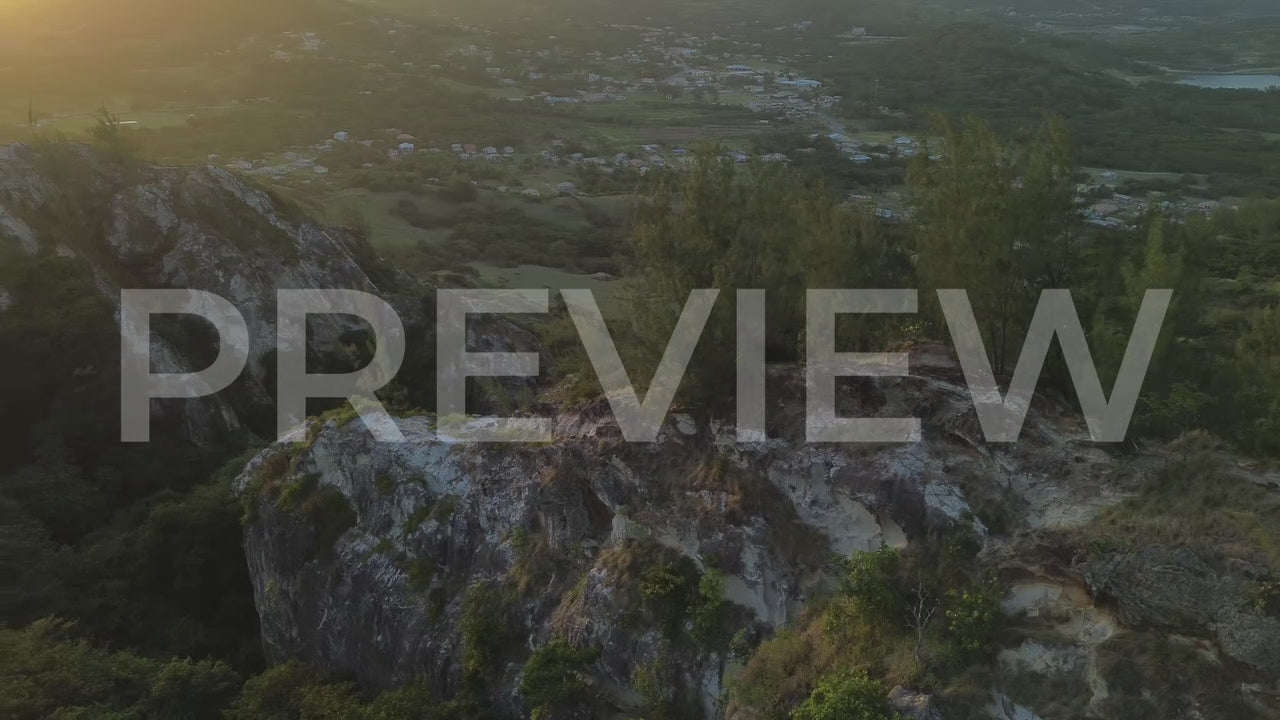 Aerial_Chalky Mount Plateau.Sunset.Barbados-001